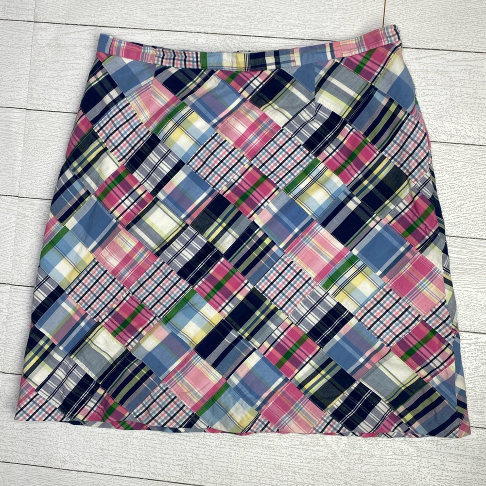 Brooks Brothers Madras Plaid skirt size 14